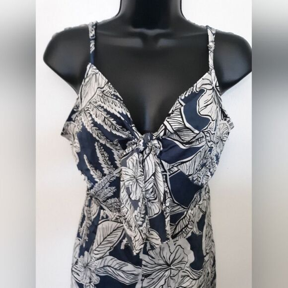 Promesa blue/white silky romper - Picture 3 of 5